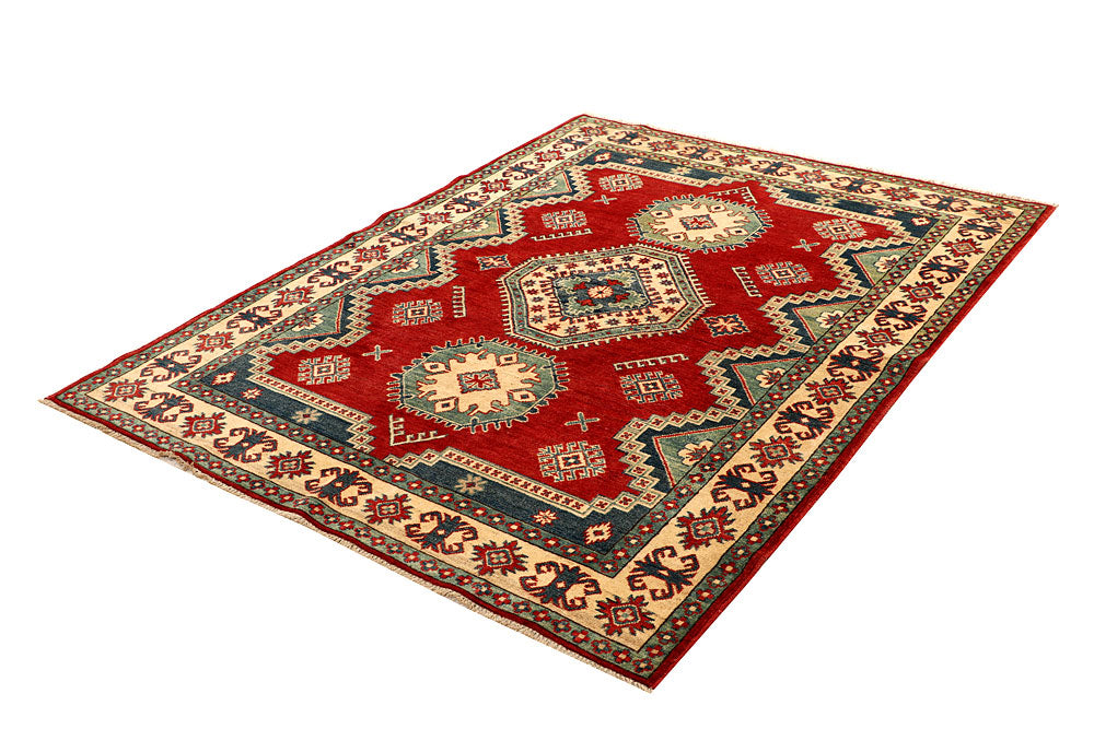 Firebrick Kazak 5' 1 x 6' 8 - No. 67632 - ALRUG Rug Store