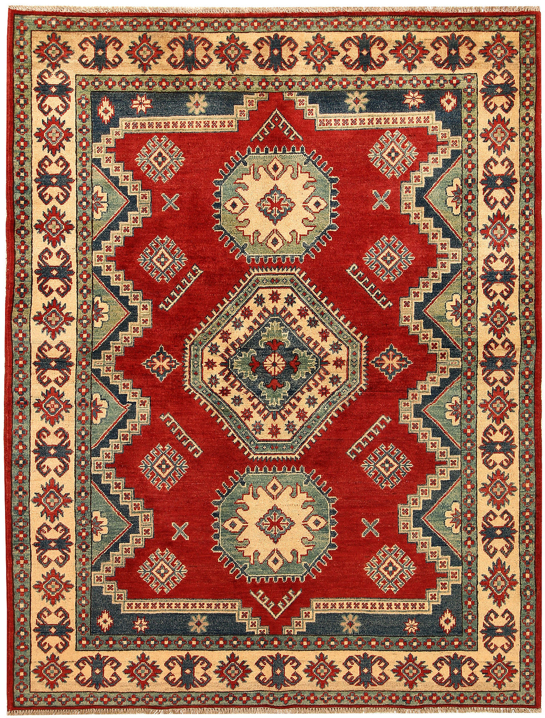 Firebrick Kazak 5' 1 x 6' 8 - No. 67632 - ALRUG Rug Store