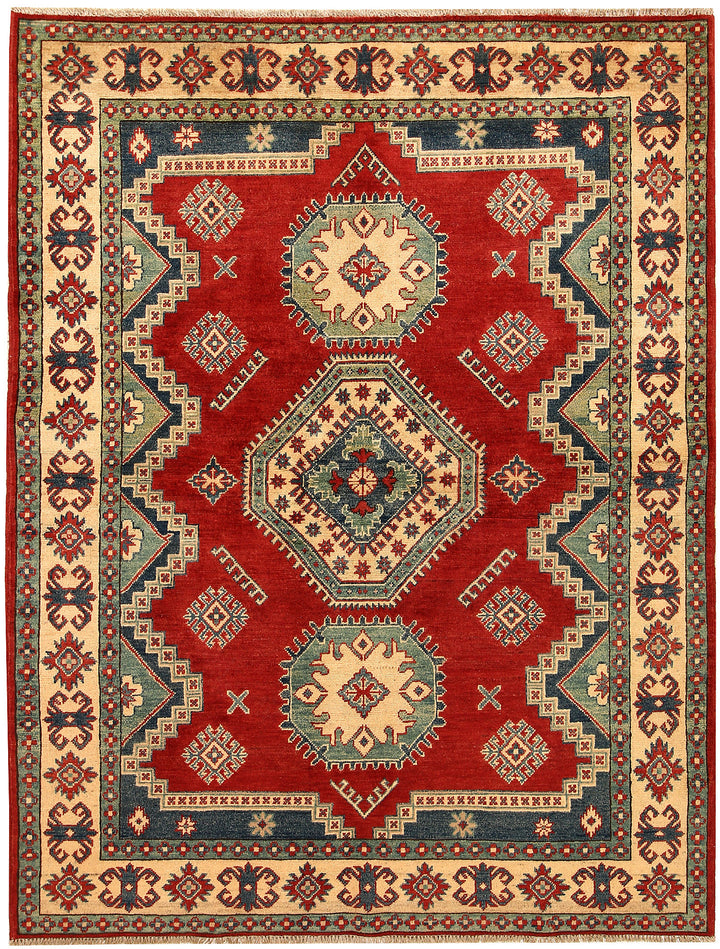 Firebrick Kazak 5' 1 x 6' 8 - No. 67632 - ALRUG Rug Store