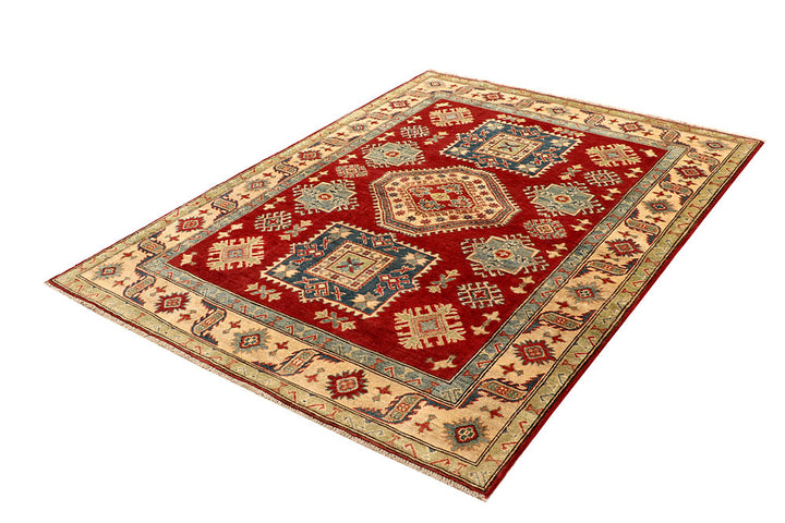 Firebrick Kazak 5' 1 x 6' 8 - No. 67633 - ALRUG Rug Store