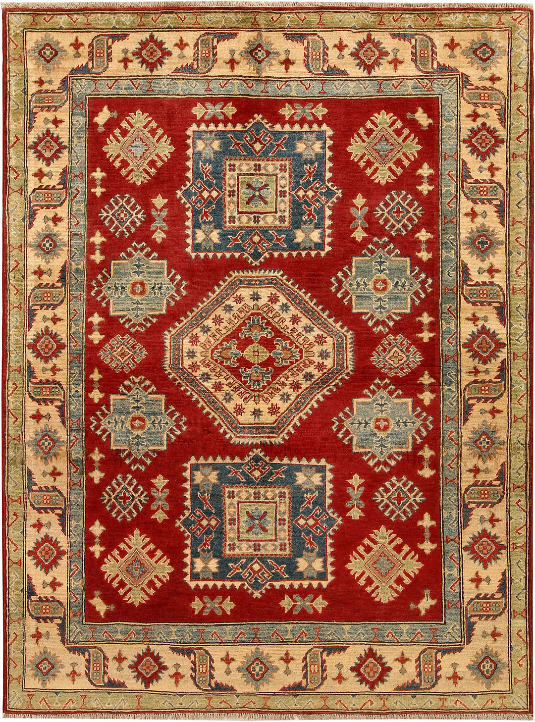 Firebrick Kazak 5' 1 x 6' 8 - No. 67633 - ALRUG Rug Store