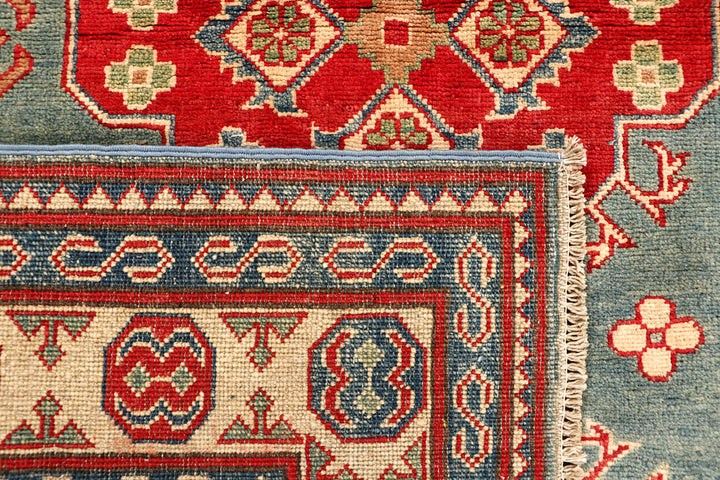 Cadet Blue Kazak 5' 1 x 6' 9 - No. 67634 - ALRUG Rug Store