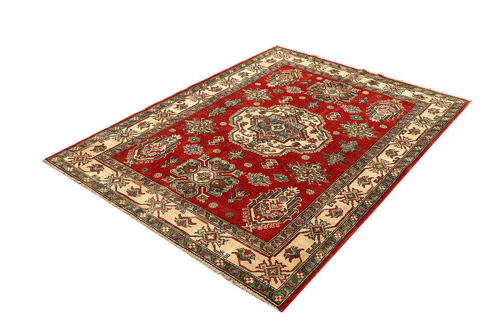 Firebrick Kazak 4' 11 x 6' 6 - No. 67635 - ALRUG Rug Store