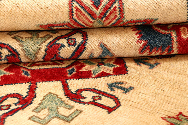 Bisque Kazak 5' x 6' 6 - No. 67638 - ALRUG Rug Store