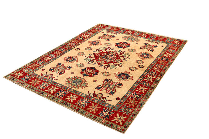 Bisque Kazak 5' x 6' 6 - No. 67638 - ALRUG Rug Store