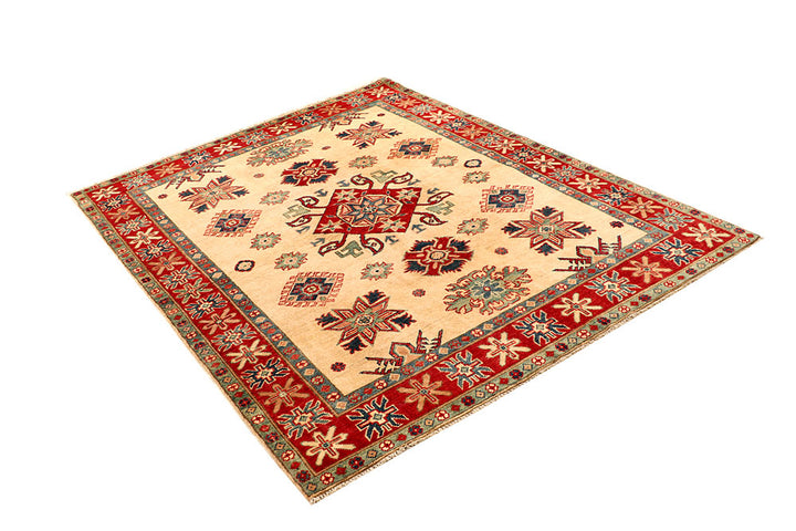 Bisque Kazak 5' x 6' 6 - No. 67638 - ALRUG Rug Store