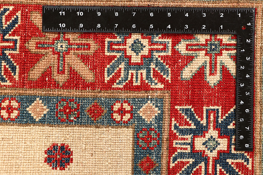 Bisque Kazak 5' x 6' 6 - No. 67638 - ALRUG Rug Store