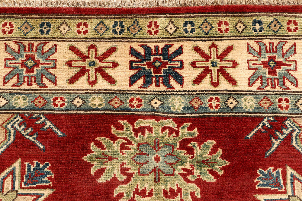 Firebrick Kazak 5' x 6' 3 - No. 67639 - ALRUG Rug Store