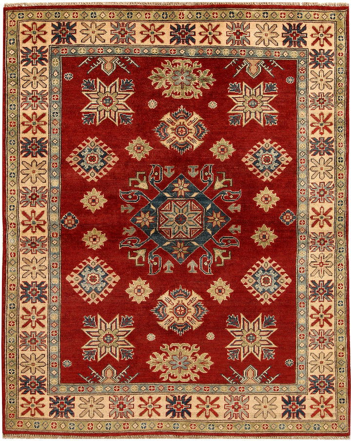 Firebrick Kazak 5' x 6' 3 - No. 67639 - ALRUG Rug Store
