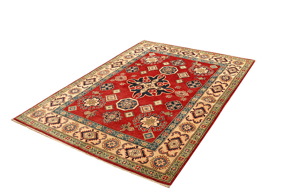 Firebrick Kazak 5' x 6' 9 - No. 67641 - ALRUG Rug Store