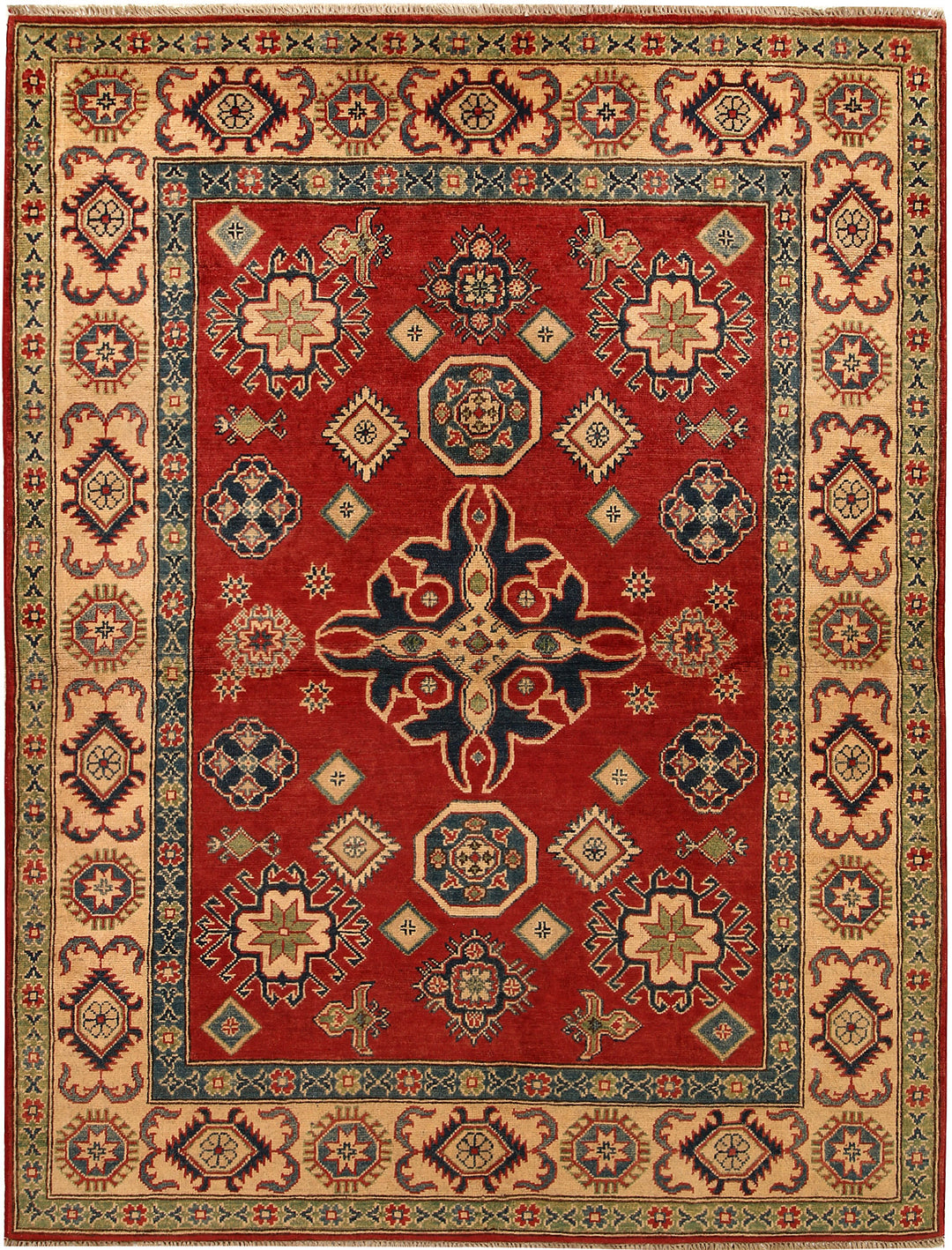 Firebrick Kazak 5' x 6' 9 - No. 67641 - ALRUG Rug Store