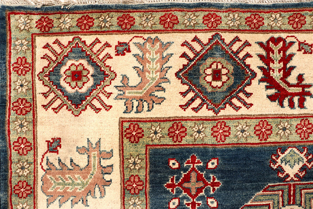 Dark Blue Kazak 8' 1 x 10' - No. 67644 - ALRUG Rug Store