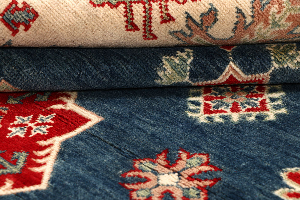 Dark Blue Kazak 8' 1 x 10' - No. 67644 - ALRUG Rug Store