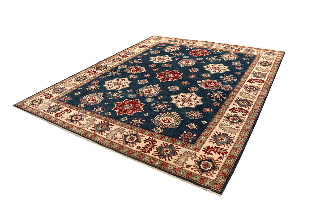 Dark Blue Kazak 8' 1 x 10' - No. 67644 - ALRUG Rug Store