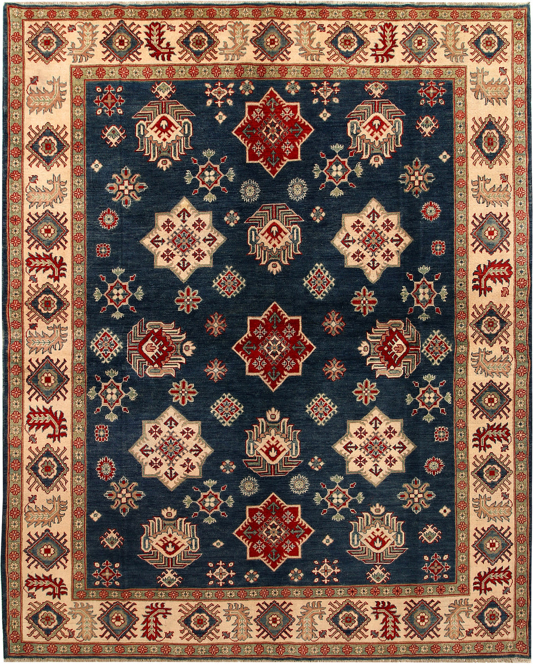 Dark Blue Kazak 8' 1 x 10' - No. 67644 - ALRUG Rug Store