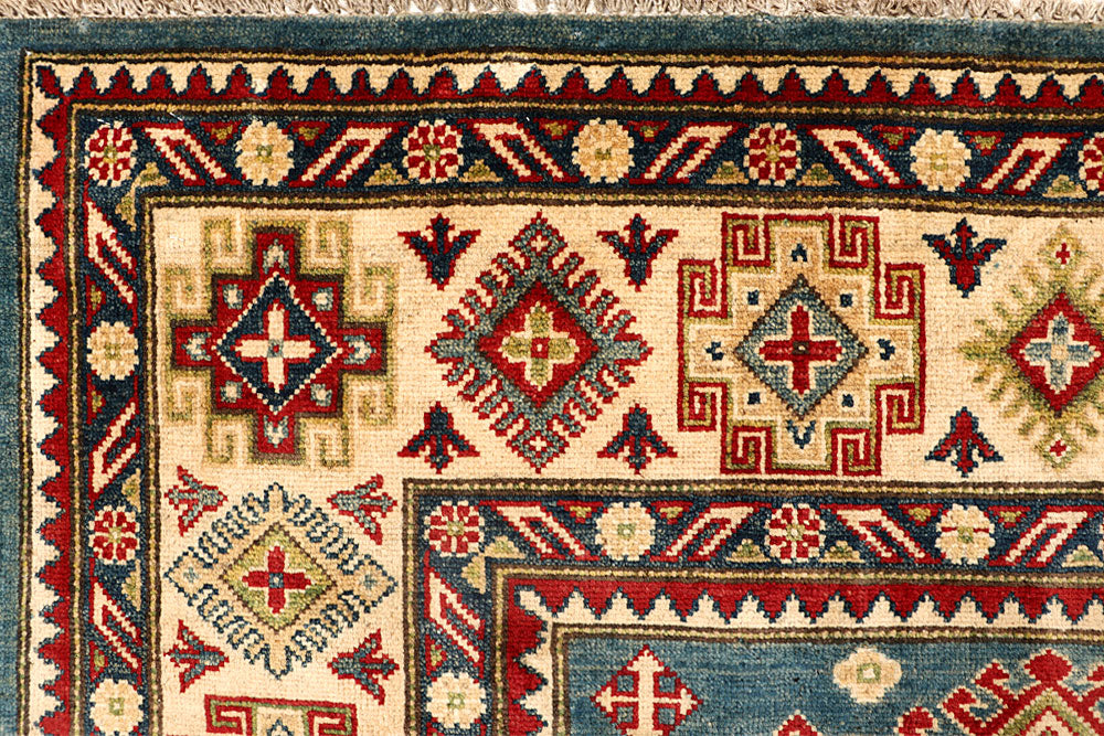 Cadet Blue Kazak 8' 2 x 10' 1 - No. 67646 - ALRUG Rug Store
