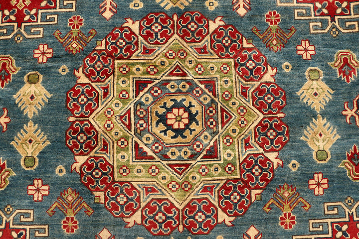 Cadet Blue Kazak 8' 2 x 10' 1 - No. 67646 - ALRUG Rug Store