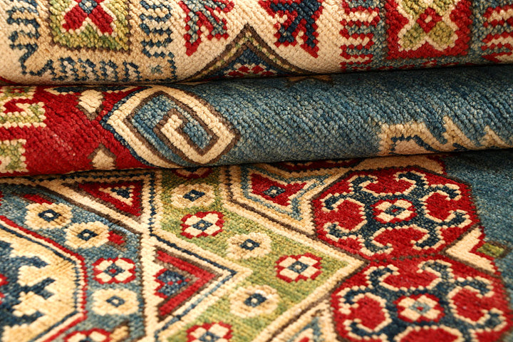 Cadet Blue Kazak 8' 2 x 10' 1 - No. 67646 - ALRUG Rug Store