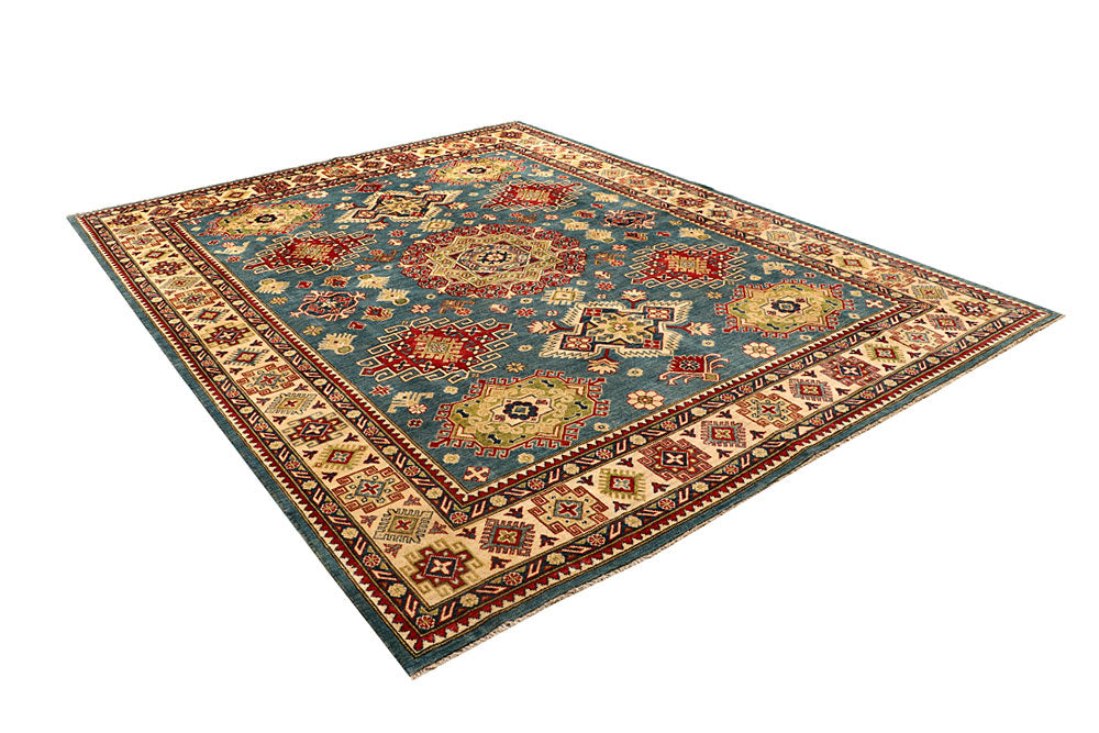 Cadet Blue Kazak 8' 2 x 10' 1 - No. 67646 - ALRUG Rug Store