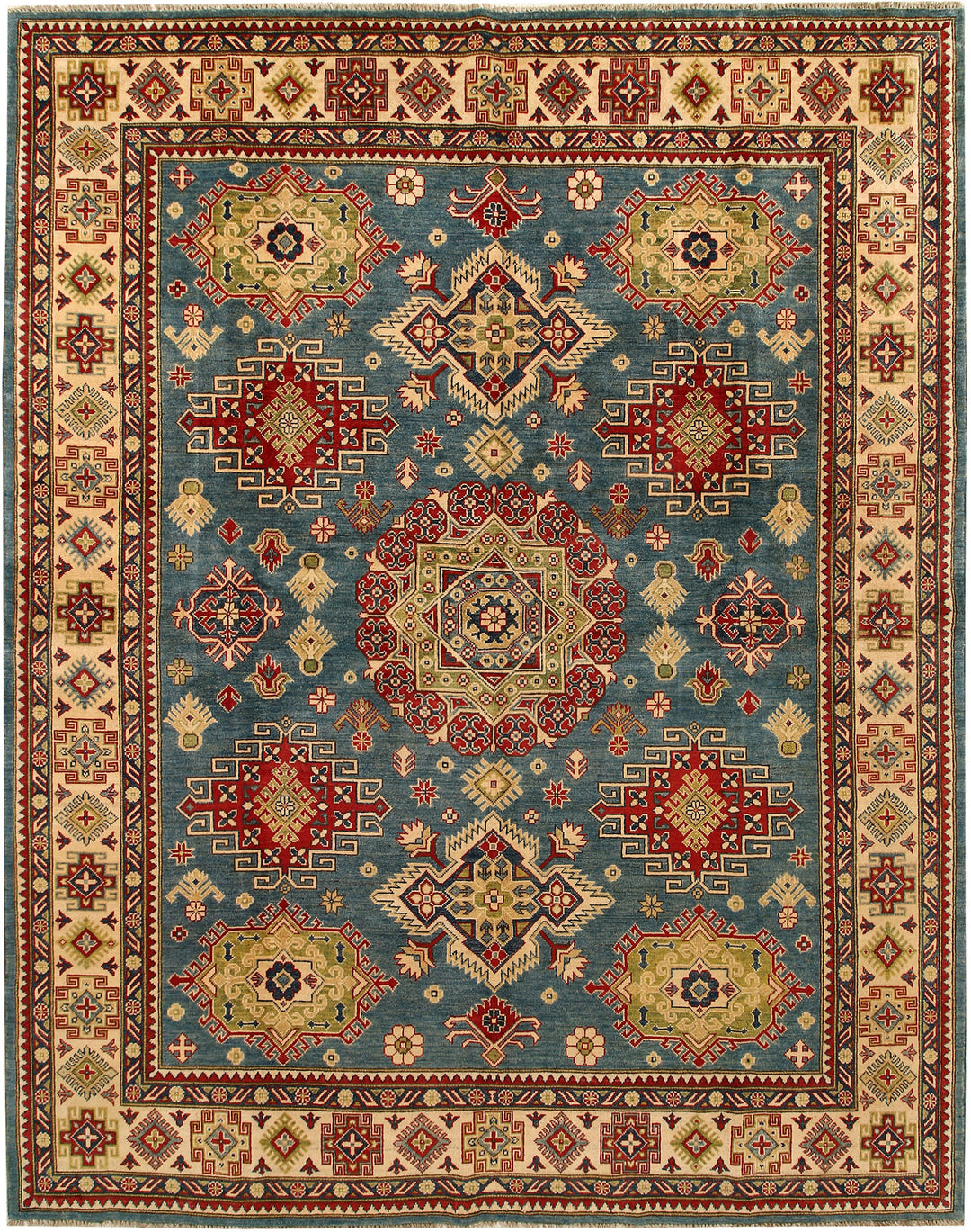 Cadet Blue Kazak 8' 2 x 10' 1 - No. 67646 - ALRUG Rug Store