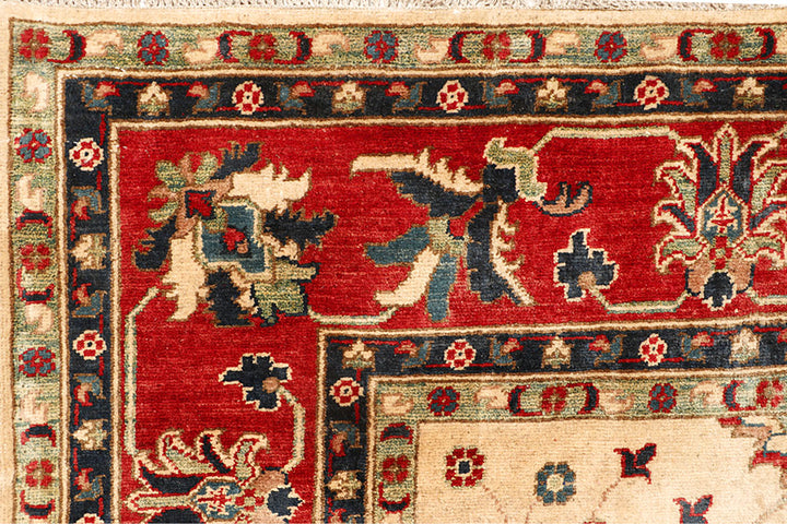 Navajo White Kazak 8' 4 x 9' 11 - No. 67648 - ALRUG Rug Store