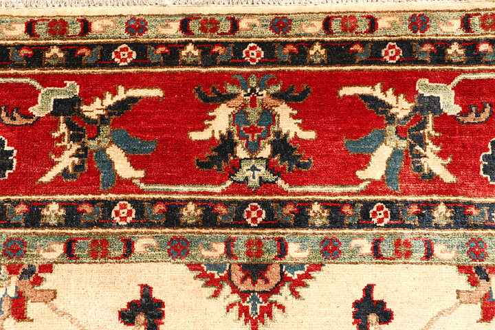 Navajo White Kazak 8' 4 x 9' 11 - No. 67648 - ALRUG Rug Store