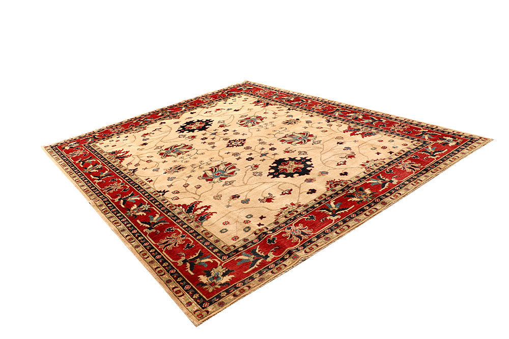 Navajo White Kazak 8' 4 x 9' 11 - No. 67648 - ALRUG Rug Store