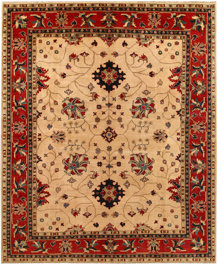 Navajo White Kazak 8' 4 x 9' 11 - No. 67648 - ALRUG Rug Store