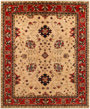 Navajo White Kazak 8' 4 x 9' 11 - No. 67648 - ALRUG Rug Store