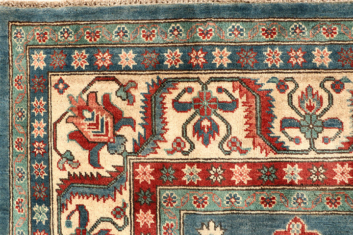 Cadet Blue Kazak 8' x 9' 9 - No. 67650 - ALRUG Rug Store