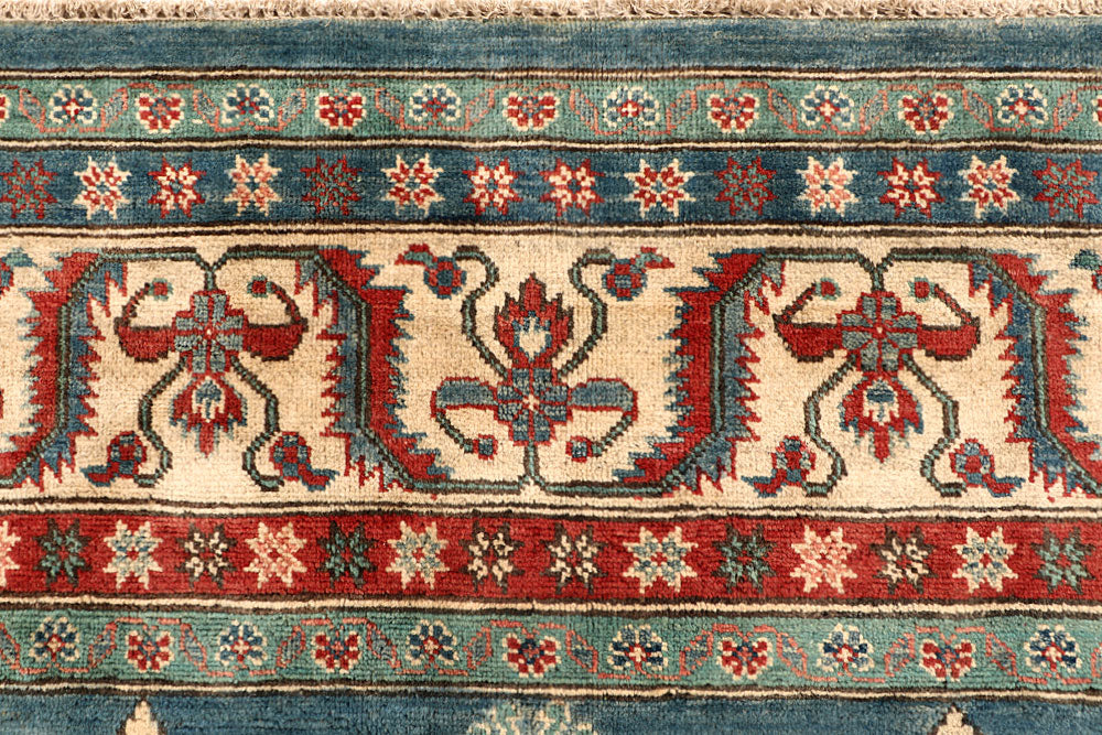 Cadet Blue Kazak 8' x 9' 9 - No. 67650 - ALRUG Rug Store