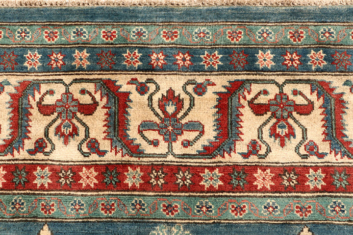 Cadet Blue Kazak 8' x 9' 9 - No. 67650 - ALRUG Rug Store