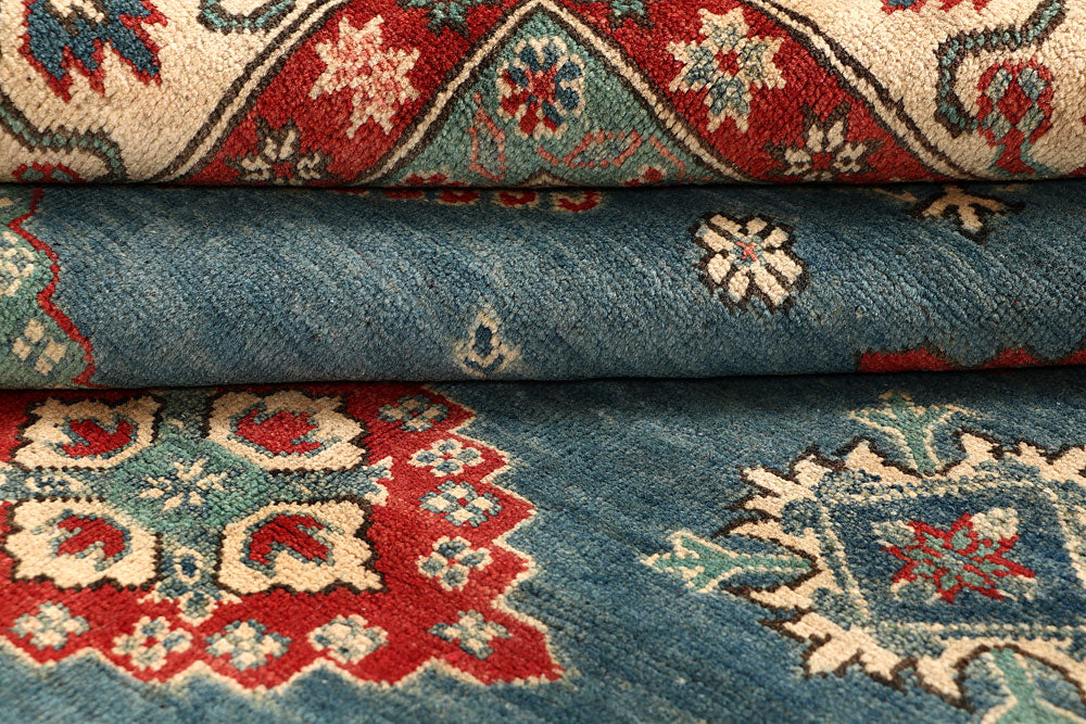 Cadet Blue Kazak 8' x 9' 9 - No. 67650 - ALRUG Rug Store