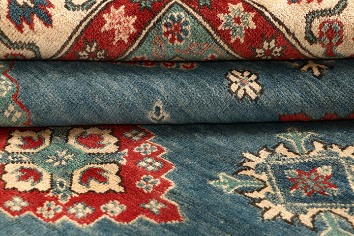 Cadet Blue Kazak 8' x 9' 9 - No. 67650 - ALRUG Rug Store