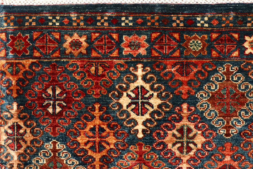 Multi Colored Kazak 5' x 6' 8 - No. 67652 - ALRUG Rug Store