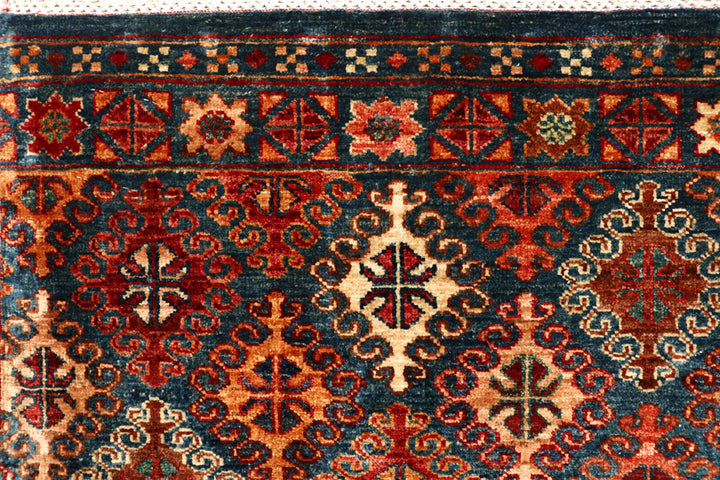 Multi Colored Kazak 5' x 6' 8 - No. 67652 - ALRUG Rug Store