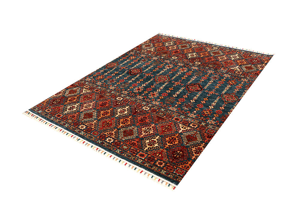 Multi Colored Kazak 5' x 6' 8 - No. 67652 - ALRUG Rug Store
