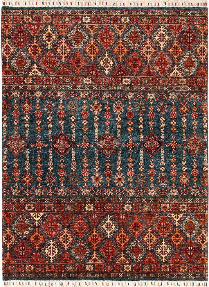 Multi Colored Kazak 5' x 6' 8 - No. 67652 - ALRUG Rug Store
