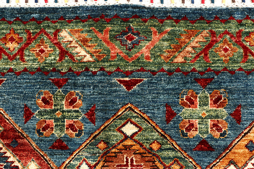 Steel Blue Kazak 5' 6 x 7' 7 - No. 67653 - ALRUG Rug Store