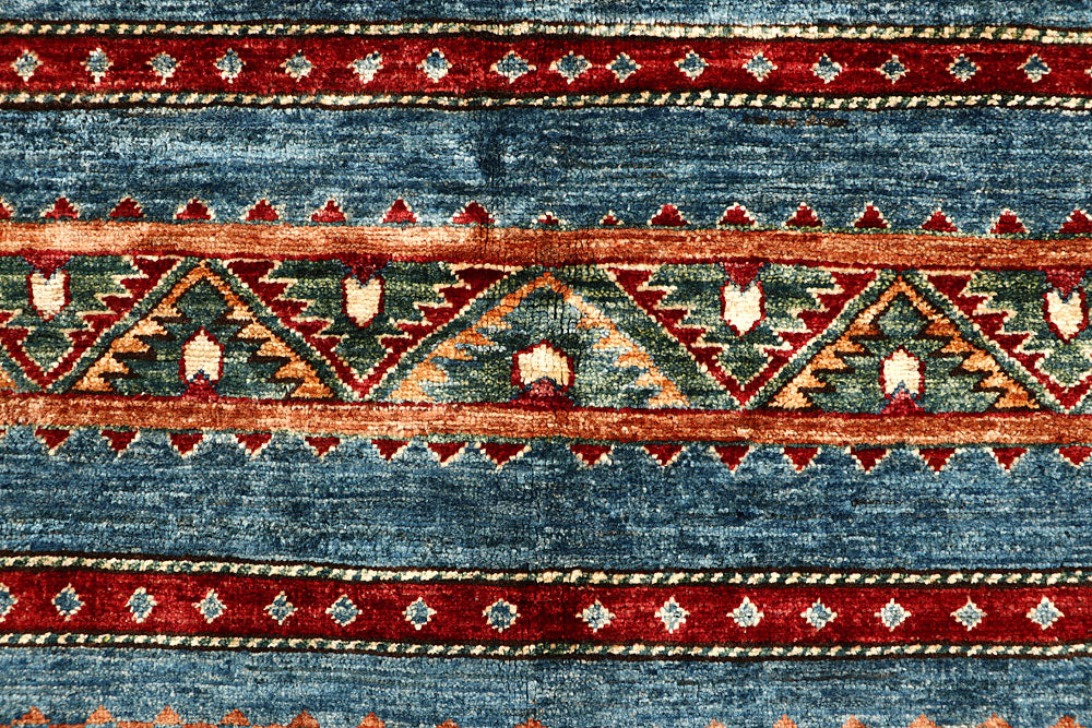 Steel Blue Kazak 5' 6 x 7' 7 - No. 67653 - ALRUG Rug Store