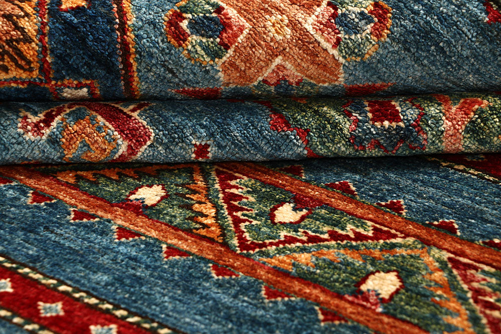 Steel Blue Kazak 5' 6 x 7' 7 - No. 67653 - ALRUG Rug Store