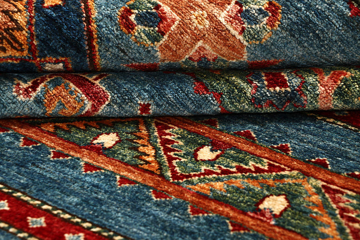 Steel Blue Kazak 5' 6 x 7' 7 - No. 67653 - ALRUG Rug Store