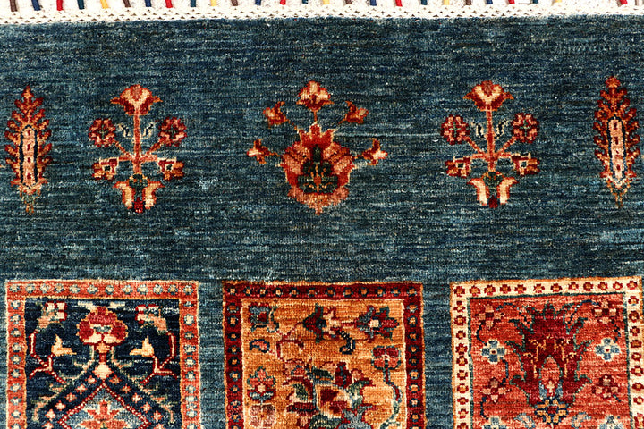 Cadet Blue Kazak 5' 11 x 8' 2 - No. 67654 - ALRUG Rug Store