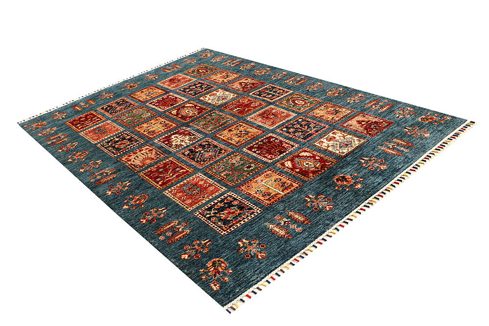 Cadet Blue Kazak 5' 11 x 8' 2 - No. 67654 - ALRUG Rug Store