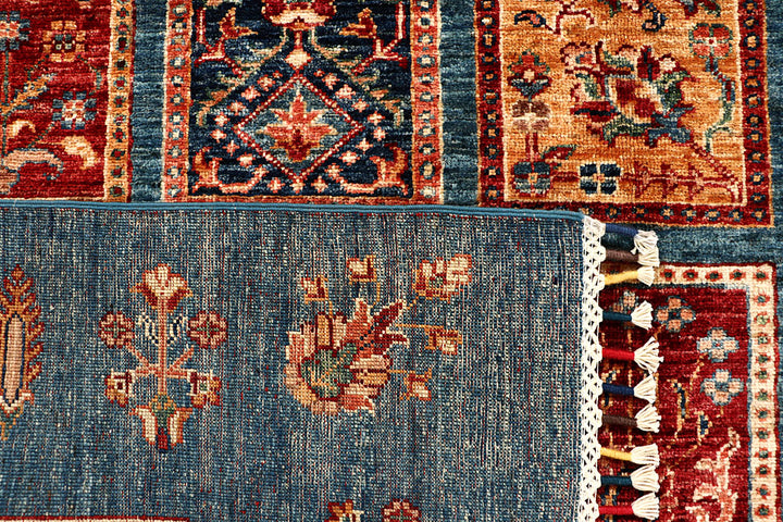 Cadet Blue Kazak 5' 11 x 8' 2 - No. 67654 - ALRUG Rug Store