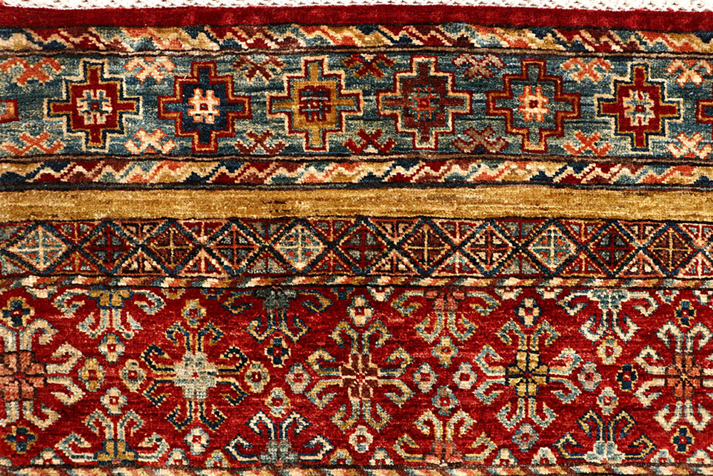 Multi Colored Kazak 5' 6 x 8' 1 - No. 67655 - ALRUG Rug Store
