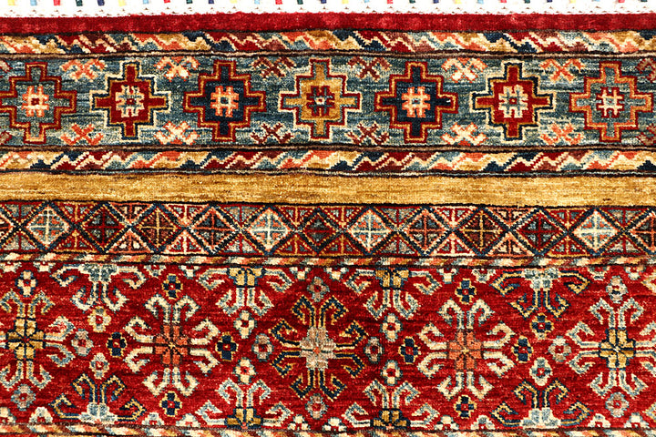 Multi Colored Kazak 5' 6 x 8' 1 - No. 67655 - ALRUG Rug Store