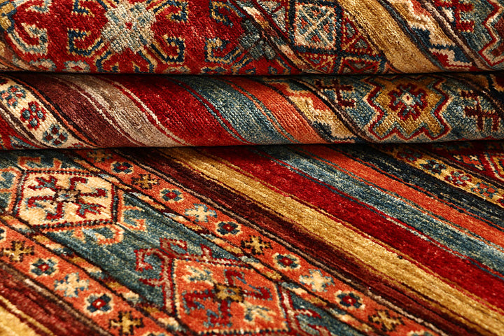 Multi Colored Kazak 5' 6 x 8' 1 - No. 67655 - ALRUG Rug Store