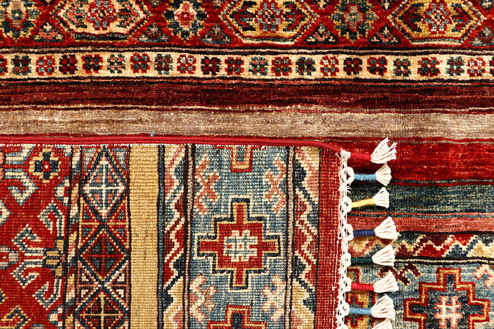 Multi Colored Kazak 5' 6 x 8' 1 - No. 67655 - ALRUG Rug Store
