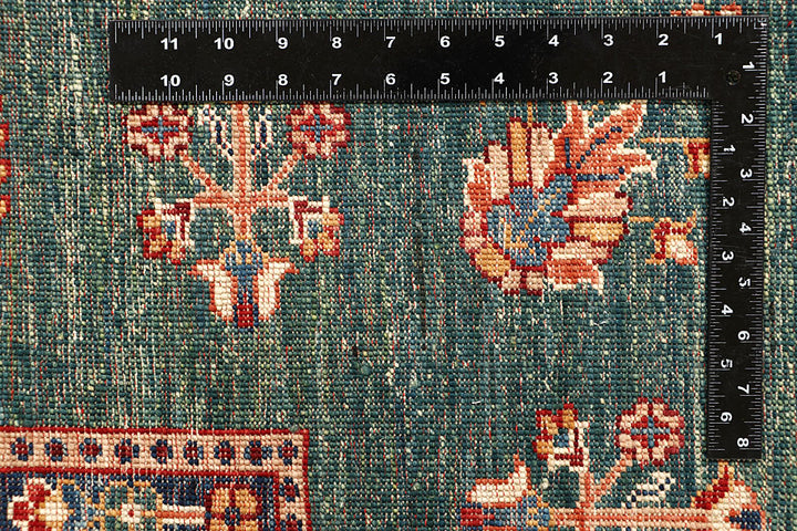 Green Kazak 5' 8 x 8' - No. 67656 - ALRUG Rug Store